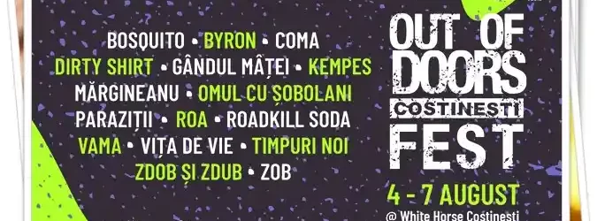 program cine cântă out of doors fest costinesti White Hors