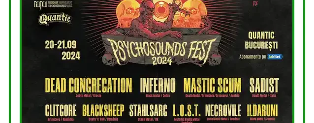 Psychosounds Fest 2024 Bucureștii Quantic Pub line-up