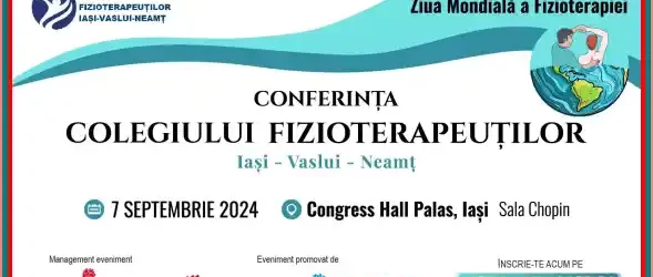 Program Conferința Colegiului Fizioterapeuților Iași - Vaslui - Neamț 2024