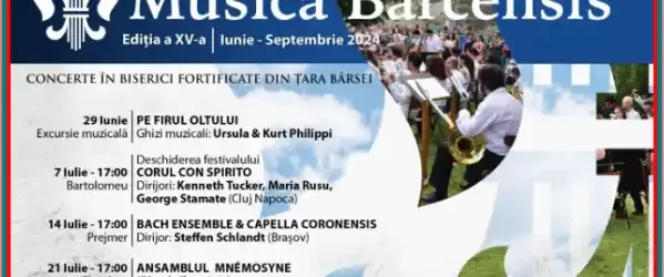 program și locații Festivalul MUSICA BARCENSIS 2024 Țara Bârsei