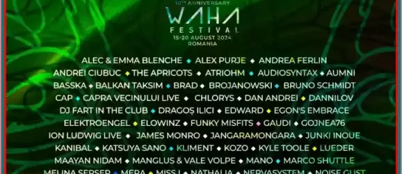 program waha festival 2024 artiști și trupe