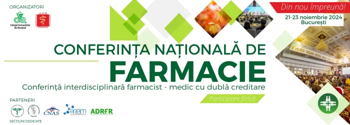 Conferința Națională de Farmacie noiembrie 2024 București