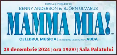 Musicalul „MAMMA MIA!” revine pe scena Sălii Palatului din București in decembrie 2024