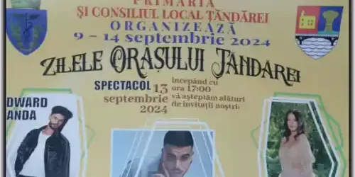 program zilele orașului țăndărei 2024 cine cântă