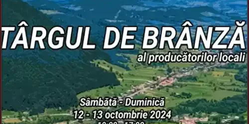 Program Târgul de Brânză din Vama Buzăului 2024