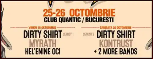 program cine cântă la DIRTY FEST BUCURESTI 2024