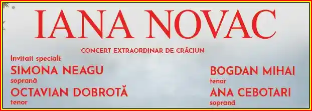 Invitatii speciali ai Ianei Novac in cadrul Concertului de Crăciun 2024 Ateneul român