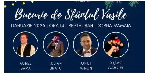 Sfântul Vasile 2025 petrecere la restaurant dorna mamaia