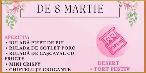 Petrecere 8 martie 2025 la Restaurant Contess meniu rafinat și muzică live
