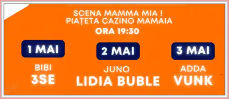 Piațeta Cazino concerte de 1 mai 2025