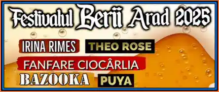 Program Festivalul Berii Arad 2025 concerte artiști