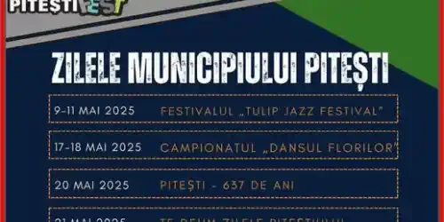 program zilele orașului pitești 2025