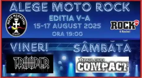 Program Alege Moto Rock 2025 concerte pe zile