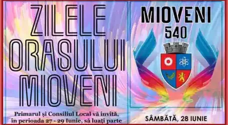 Zilele Orașului Mioveni 2025 dată locație cine cântă