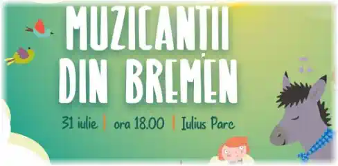 Muzicantii din Bremen spectacol pentru copiii CLUJ-NAPOCA la IULIUS PARK MALL