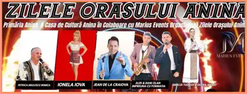 ZILELE ORAȘULUI ANINA 2025 program concerte artiști