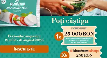 câștigători concurs Granarolo 2025 voucher de 25.000 de lei Mobexpert