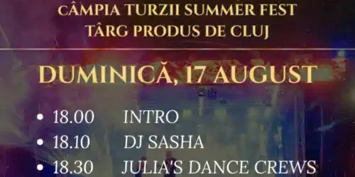 CÂMPIA TURZII SUMMER FEST 2025 program lineup artiști