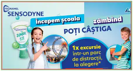 Câștigători concurs Sensodyne 2025 vacanță într-un parc de distracții în valoare de 12.000 lei