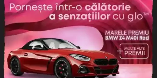 Concurs glo 2025 Câștigă iPhone 16, iPad, Insta360 sau un BMW