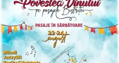 Festivalul Povestea Vinului 2025 Bistrița program concerte
