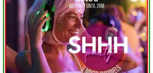 Shhh Party 2025 un Silent Party cu 3 DJ și 3 canale de muzică simultane