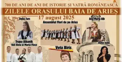 Zilele Orașului Baia de Arieș 2025 dată locație program