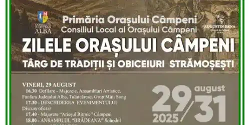 Zilele orașului CÂMPENI 2025 program cu târg tradițional