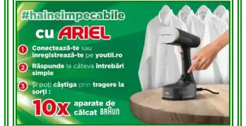 concurs youtil promo 2025 arie aparate de călcat cu aburi braun