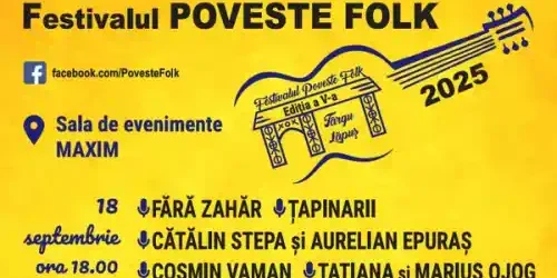 Festivalul Poveste Folk Targu Lapus 2025 program concerte pe zile