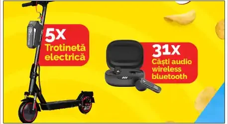 Câștigă cu Lay’s Trotinete Electrice Decathlon și Căști JBL