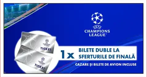 Câștigători 3 bilete duble la UEFA Champions League Conc8rs Gillette