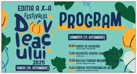 Festivalul Dovleacului Sovata 2025 program pe zile concerte