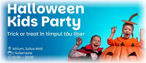 Halloween 2025 pentru Copii la Iulius Town Timișoara