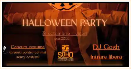 Petrecere de Halloween 2025 la Soho Music Hall cu Intrare Liberă