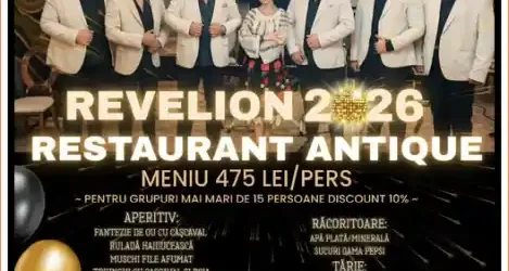 Petrecere de Revelion 2026 cu stil la Restaurant Antique