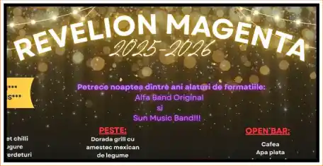 REVELION 2026 Restaurant Magenta Brăila meniu preturi muzică