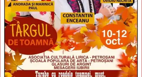 târgul de toamnă vulcan 2025 când este și cine cântă