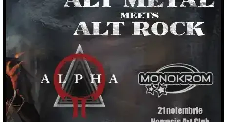 ALT METAL MEETS ALT ROCK ALPHA Q si MONOKROM live in Nemesis Art Club