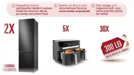 Concurs Nestle la Kaufland 2025 Câștigă combine Samsung