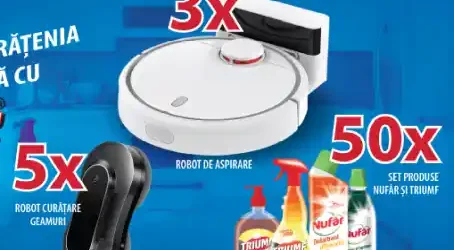 Concurs Nufăr 2025 câștigă roboți pentru curățat geamuri Myria