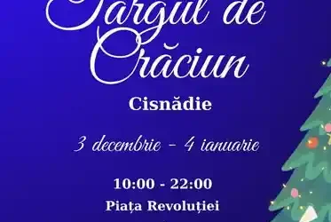 târgul de crăciun 2025 Cisnădie orara program deschidere