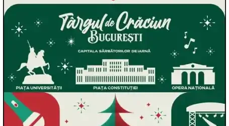 târguri de crăciun bucurești 2025 locații data deschidere program concerte