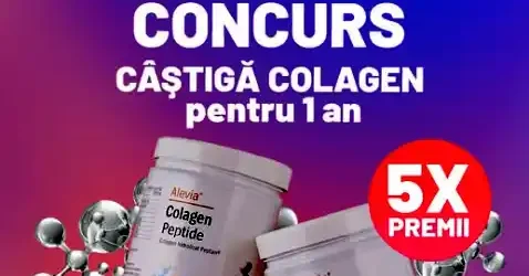 Concurs Alevia 2026 Câștigă Colagen pentru 1 an
