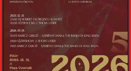 Petrecere de Revelion 2026 în aer liber la Sfântu Gheorghe