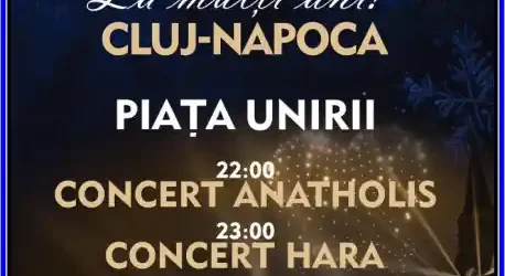Revelion Cluj-Napoca 2026 în aer liber program concerte