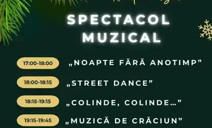 Târgul de Crăciun Pitești 2025 concerte program 19-21 decembrie