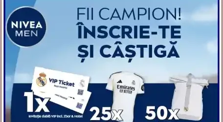 Câștigă o experiență VIP la un meci Real Madrid concurs Nivea 2026