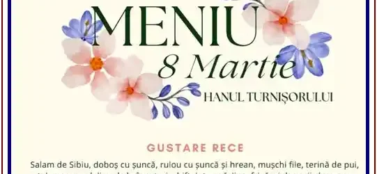 Petreceri de 8 Martie 2026 la Hanul Turnișorului Sibiu meniu muzică prețuri