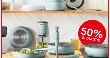 Aduni puncte Act for Good în aplicația Carrefour și poți lua reducere 50% la produse Tefal și Moulinex